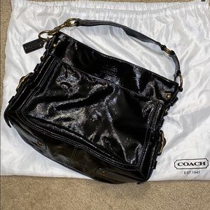 Coach leather hobo bag